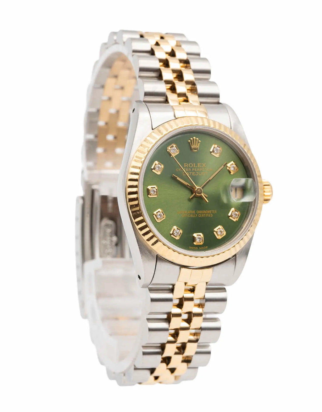 Classic Rolex Datejust 31 1998 Automatic Two-Tone Yellow Gold Steel Watch
