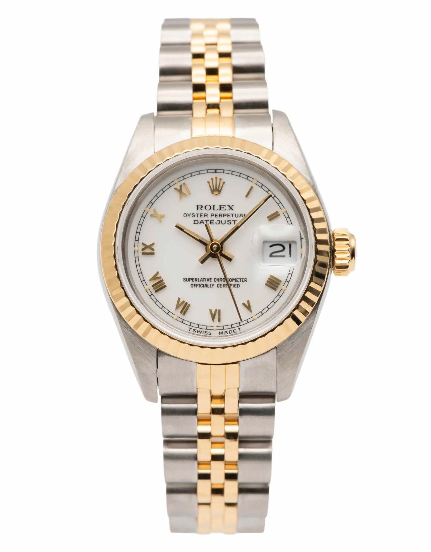 Luxurious Rolex Datejust 26mm Automatic Watch, Two-Tone Yellow Gold Jubilee Bracelet