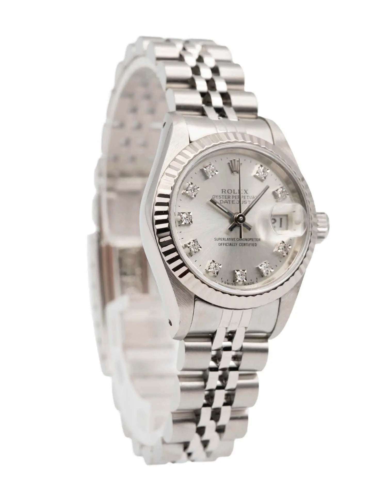 Vintage Rolex Datejust 26mm Ladies Watch, Stainless Steel, Jubilee, 1989
