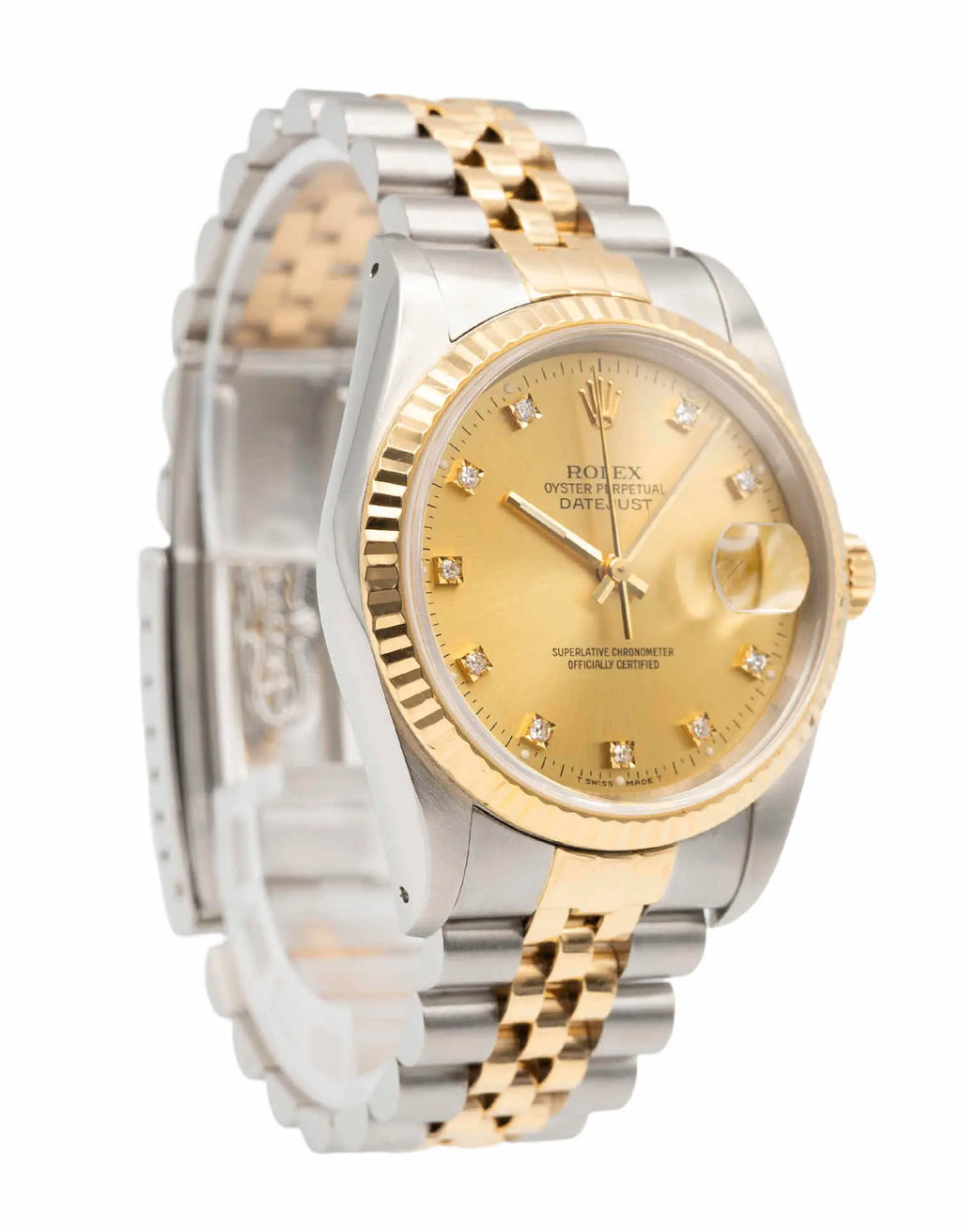 Vintage Rolex Datejust 36mm Automatic Watch, Two-Tone Yellow Gold Jubilee Bracelet