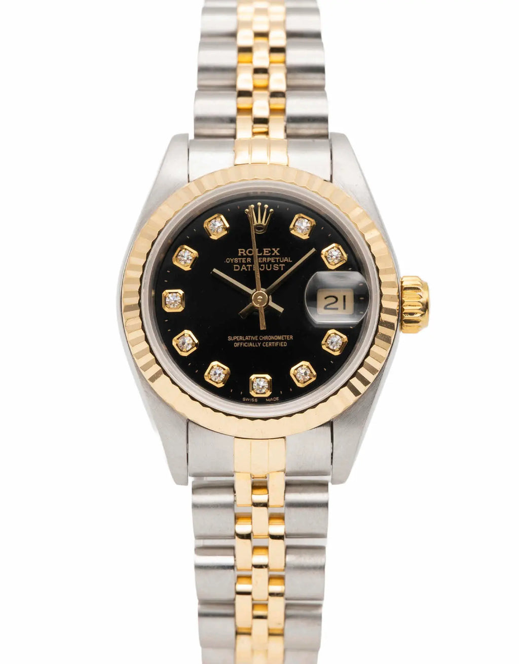 Vintage Rolex Datejust 26mm 1997 Two-Tone Gold Jubilee Ladies Automatic Watch