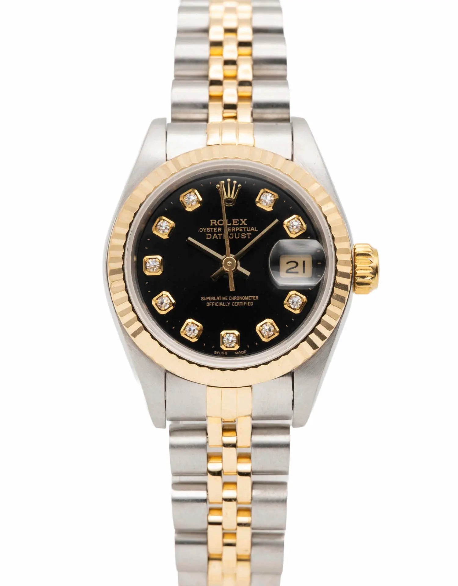 Vintage Rolex Datejust 26mm 1997 Two-Tone Gold Jubilee Ladies Automatic Watch