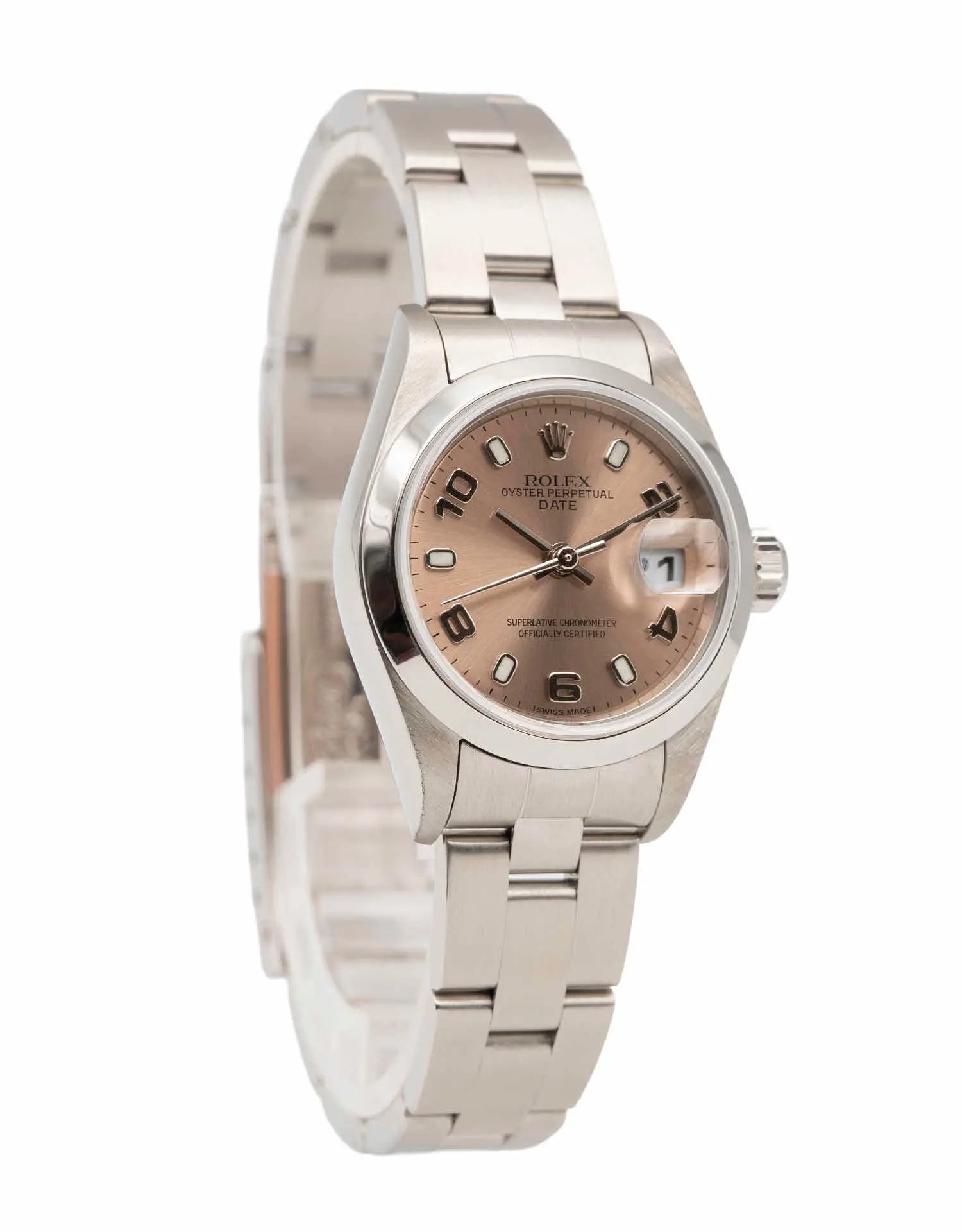 Elegant Rolex Datejust 26mm 2003 Pink Dial Automatic Ladies Watch