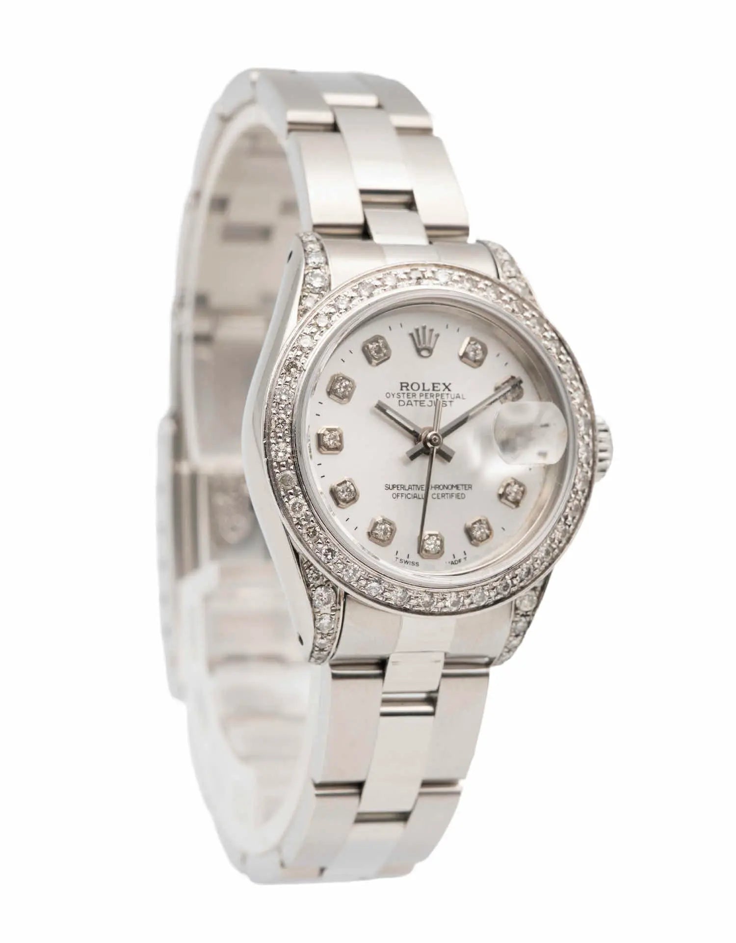 Vintage Rolex Datejust 26 1986 Automatic, Steel Oyster Bracelet, Silver Diamond Dial