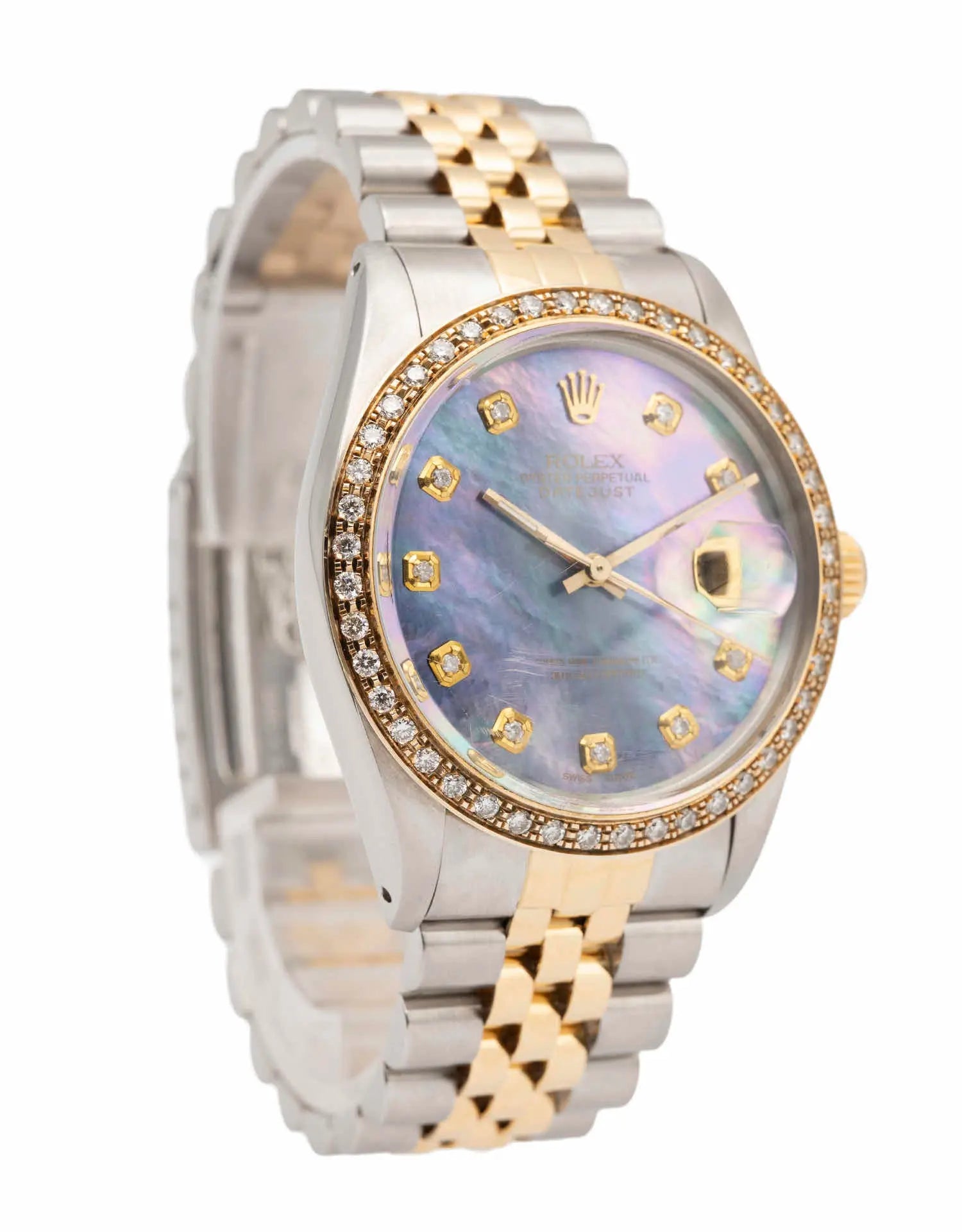 Vintage Rolex Datejust 36mm Two-Tone Gold Jubilee Automatic Watch 1989