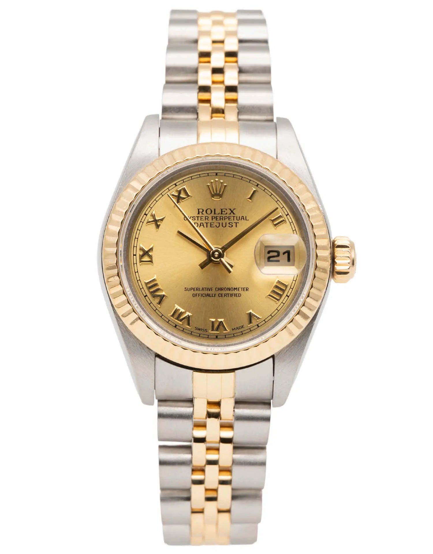 Luxurious Rolex Datejust 26 2000 Ladies Two-Tone Yellow Gold Automatic Watch