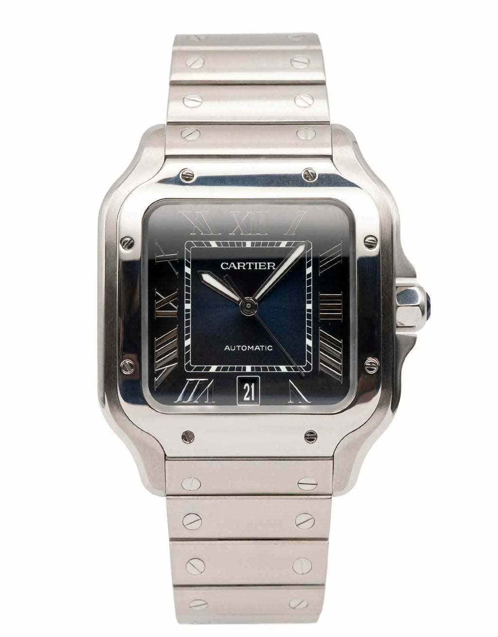 Cartier Santos 2022 Automatic Steel Blue Dial Luxury Men's Watch WSSA0030