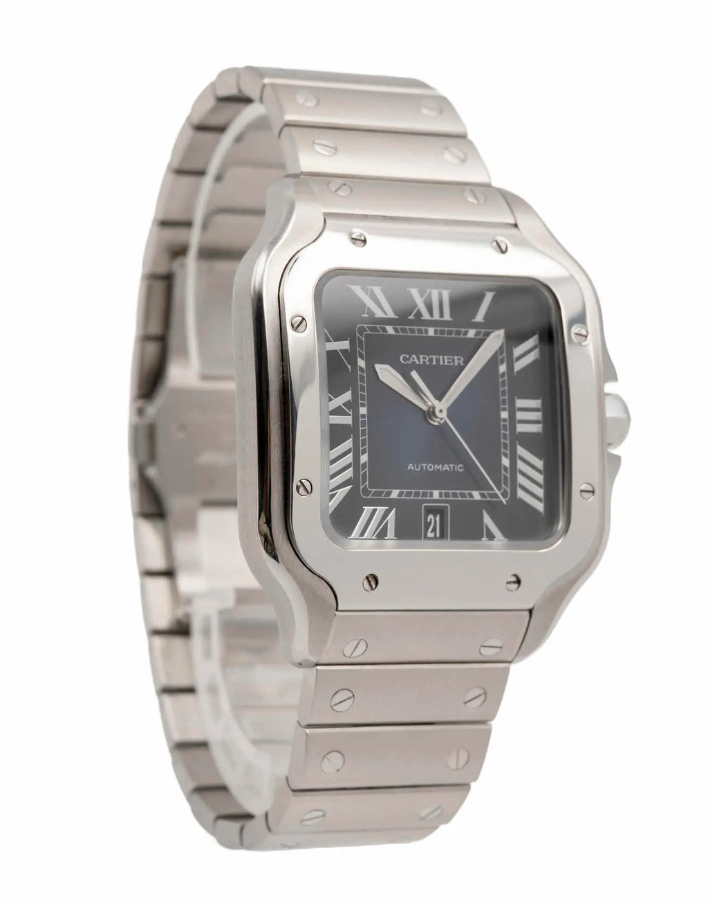 Cartier Santos 2022 Automatic Steel Blue Dial Luxury Men's Watch WSSA0030