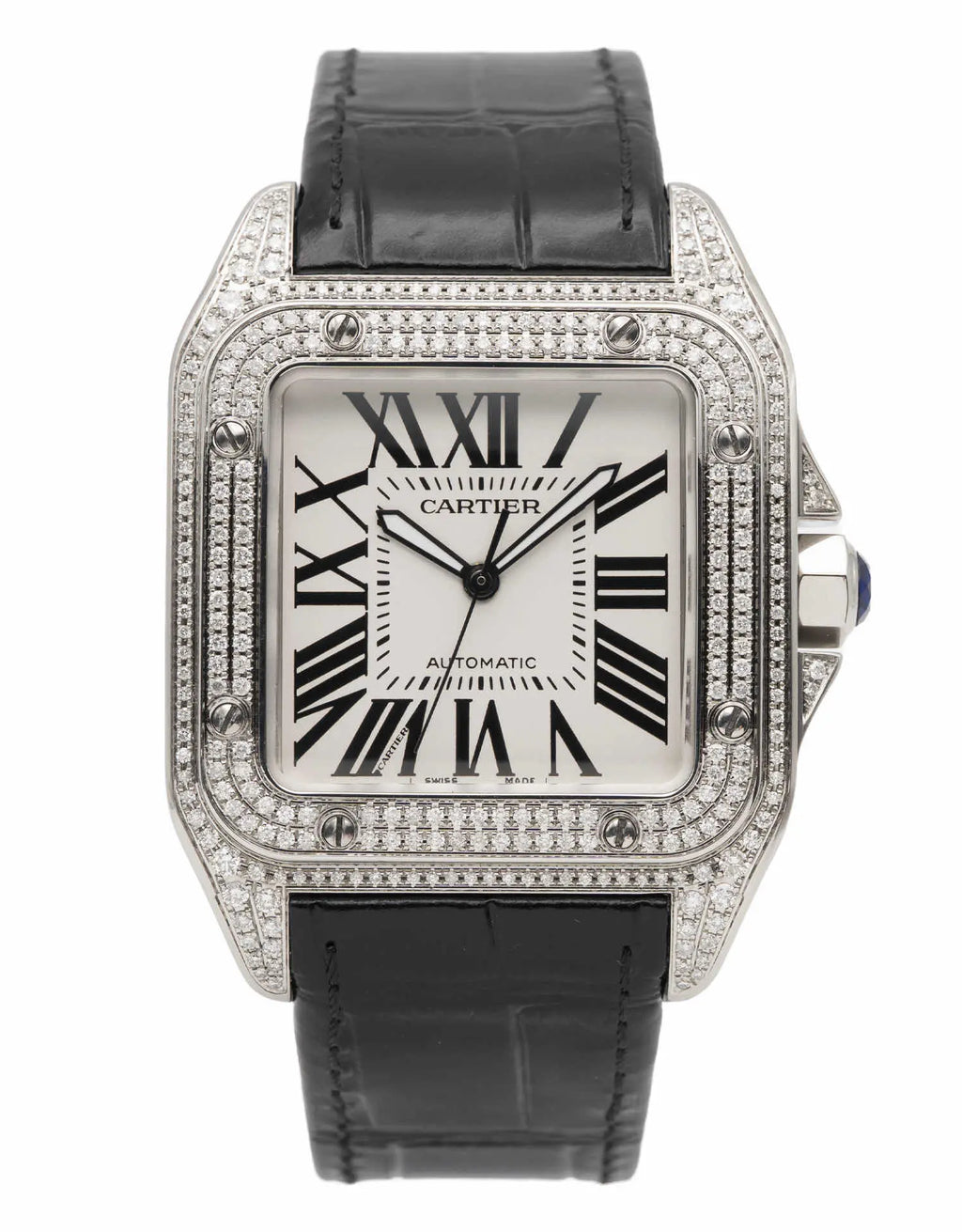 Timeless Cartier Santos 2007 Automatic 41mm Stainless Steel Men's Watch