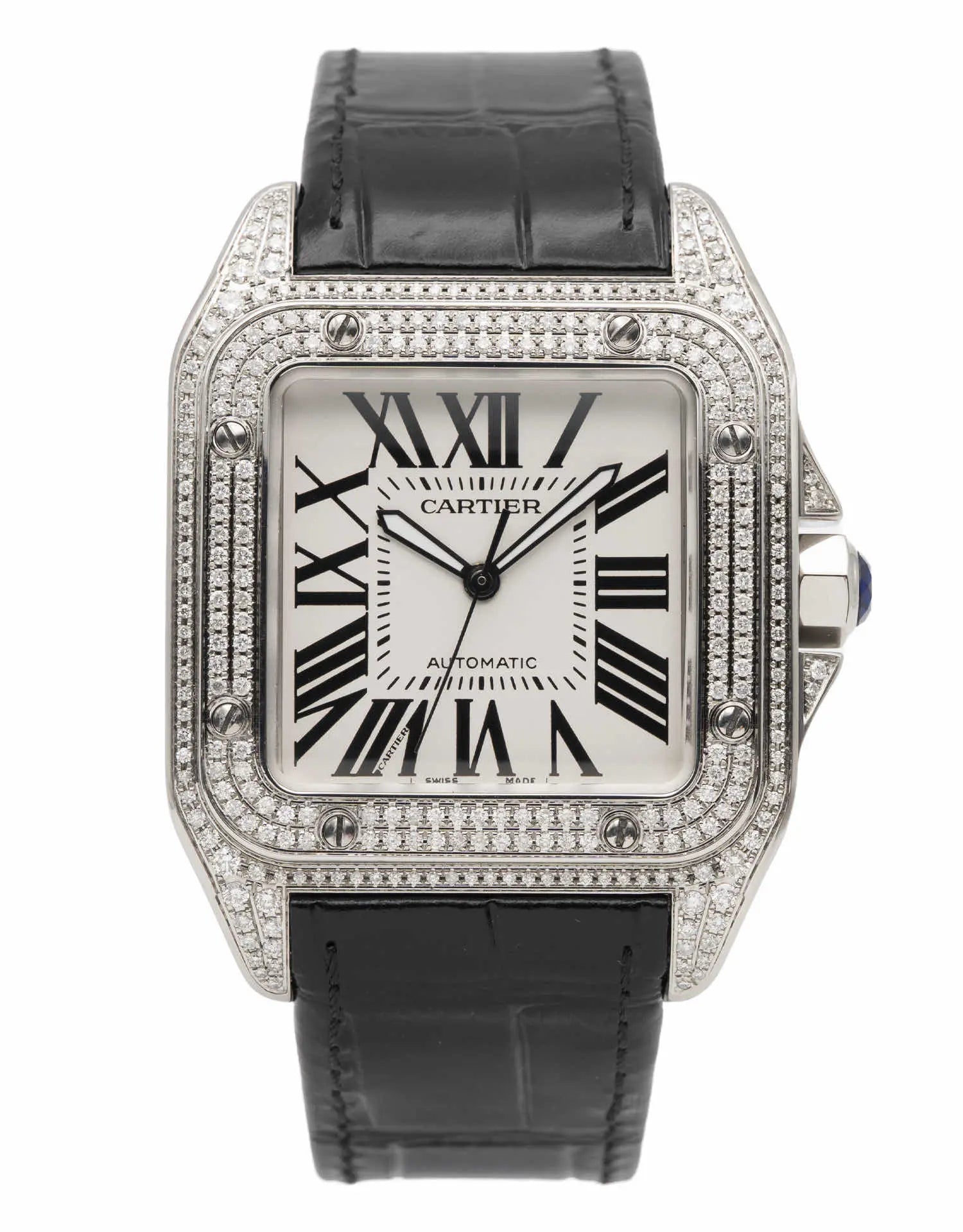 Timeless Cartier Santos 2007 Automatic 41mm Stainless Steel Men's Watch