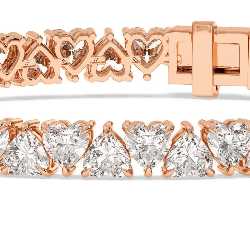 9K Rose Gold Imogen 0.5 Carat Diamond Bracelet