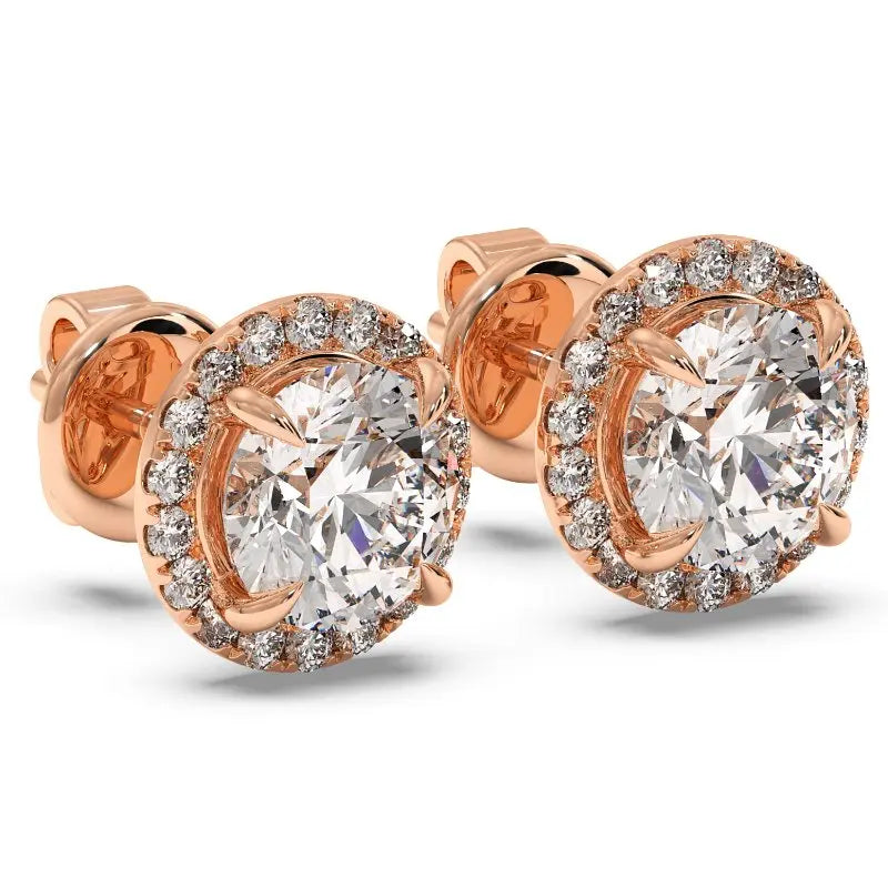 9K Rose Gold London Earrings