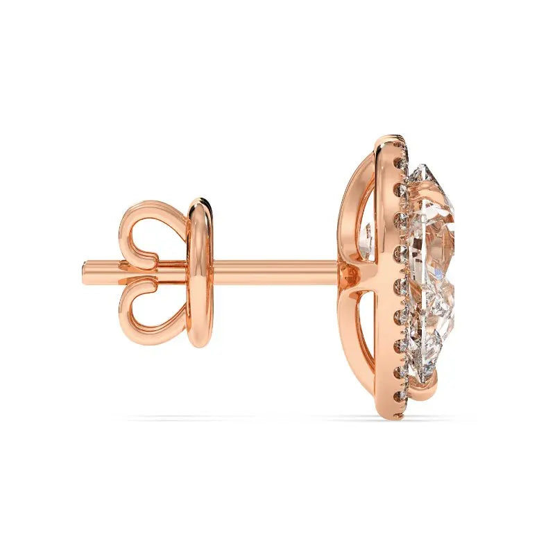 9K Rose Gold London Stud Earrings