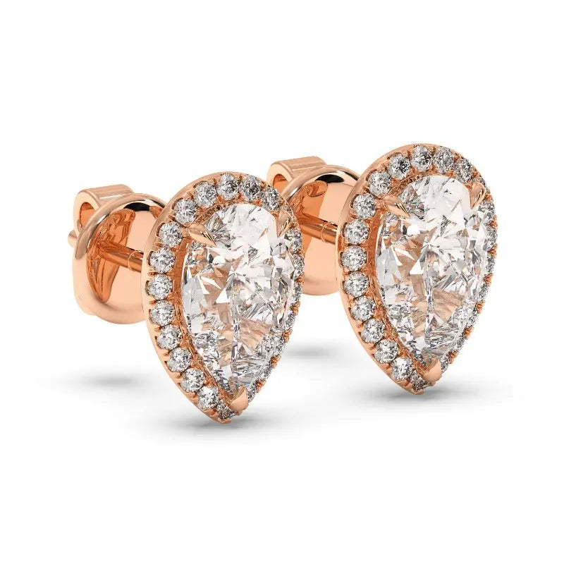9K Rose Gold London Stud Earrings
