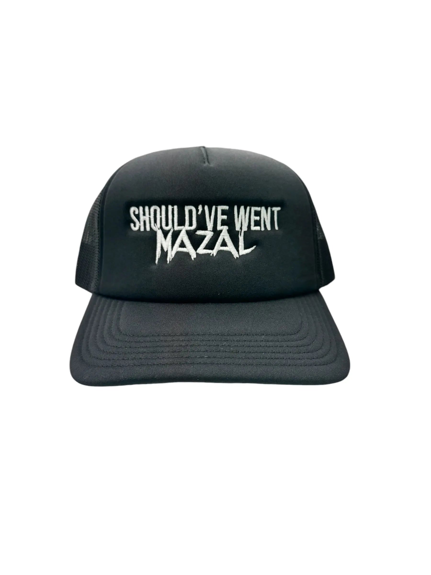 'Should've Went Mazal' Black Mesh Cap MK Jewellers