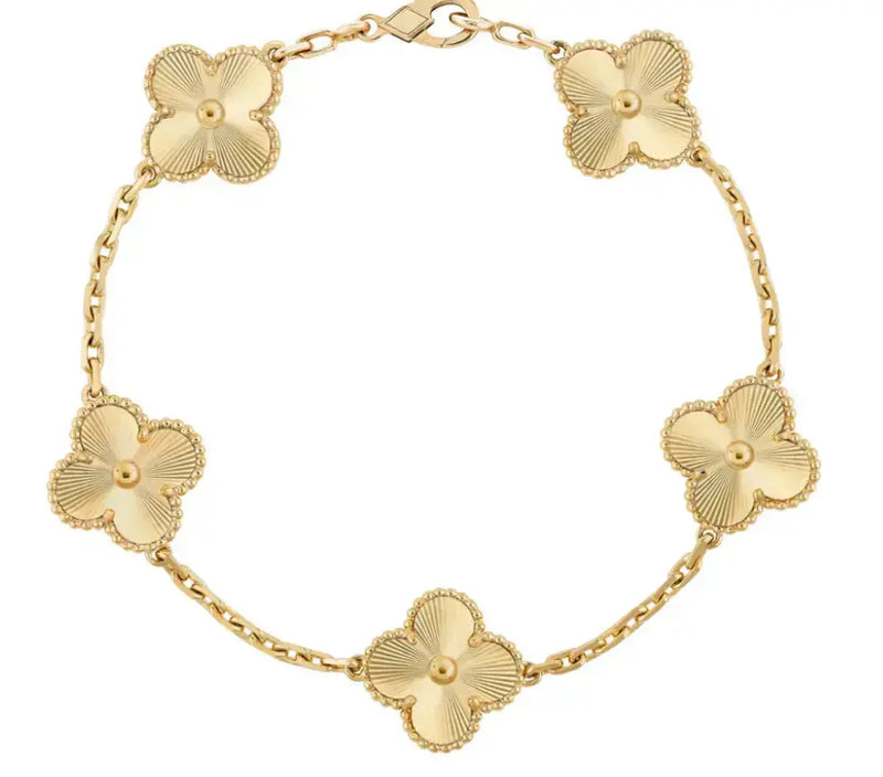 Inspired 5 Clover Mini Set Solid Yellow Gold MK Jewellers