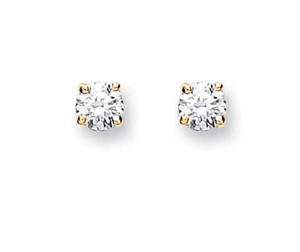 18ct 0.25ct Claw Set Diamond Stud Earrings MK Jewellers