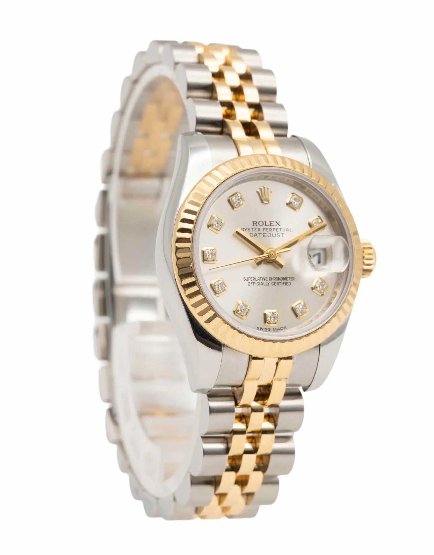 Luxurious 2015 Rolex Datejust 26 Two-Tone Yellow Gold Automatic Ladies Watch