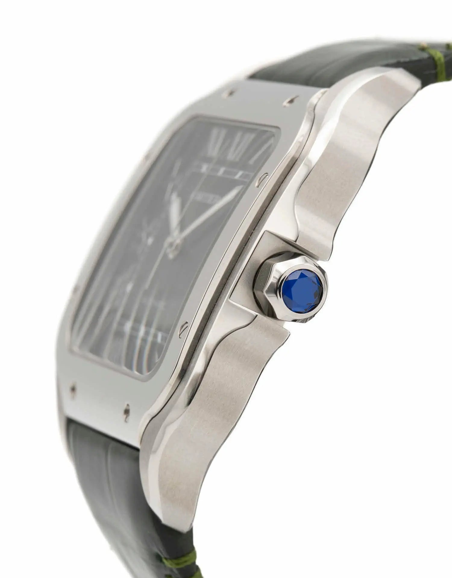 Cartier Santos 2023 Automatic Steel Green Dial Men's Watch - Luxury Timepiece