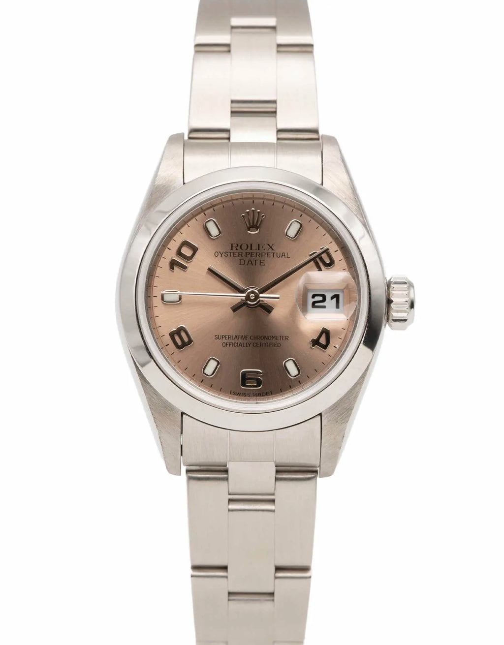 Elegant Rolex Datejust 26mm 2003 Pink Dial Automatic Ladies Watch
