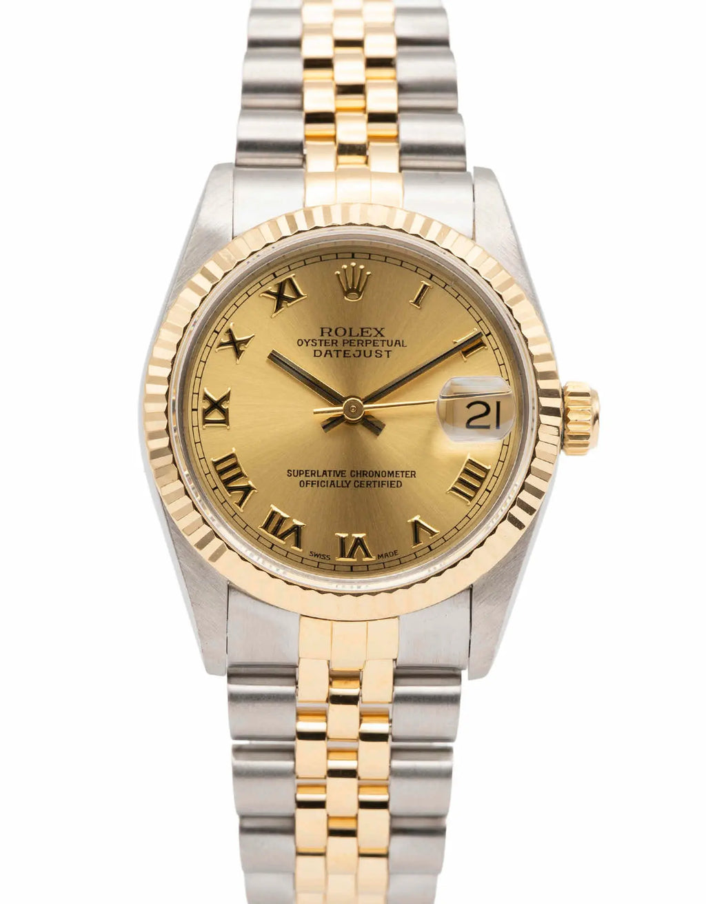 Timeless 1999 Rolex Datejust 31mm Two-Tone Yellow Gold Automatic Ladies Watch