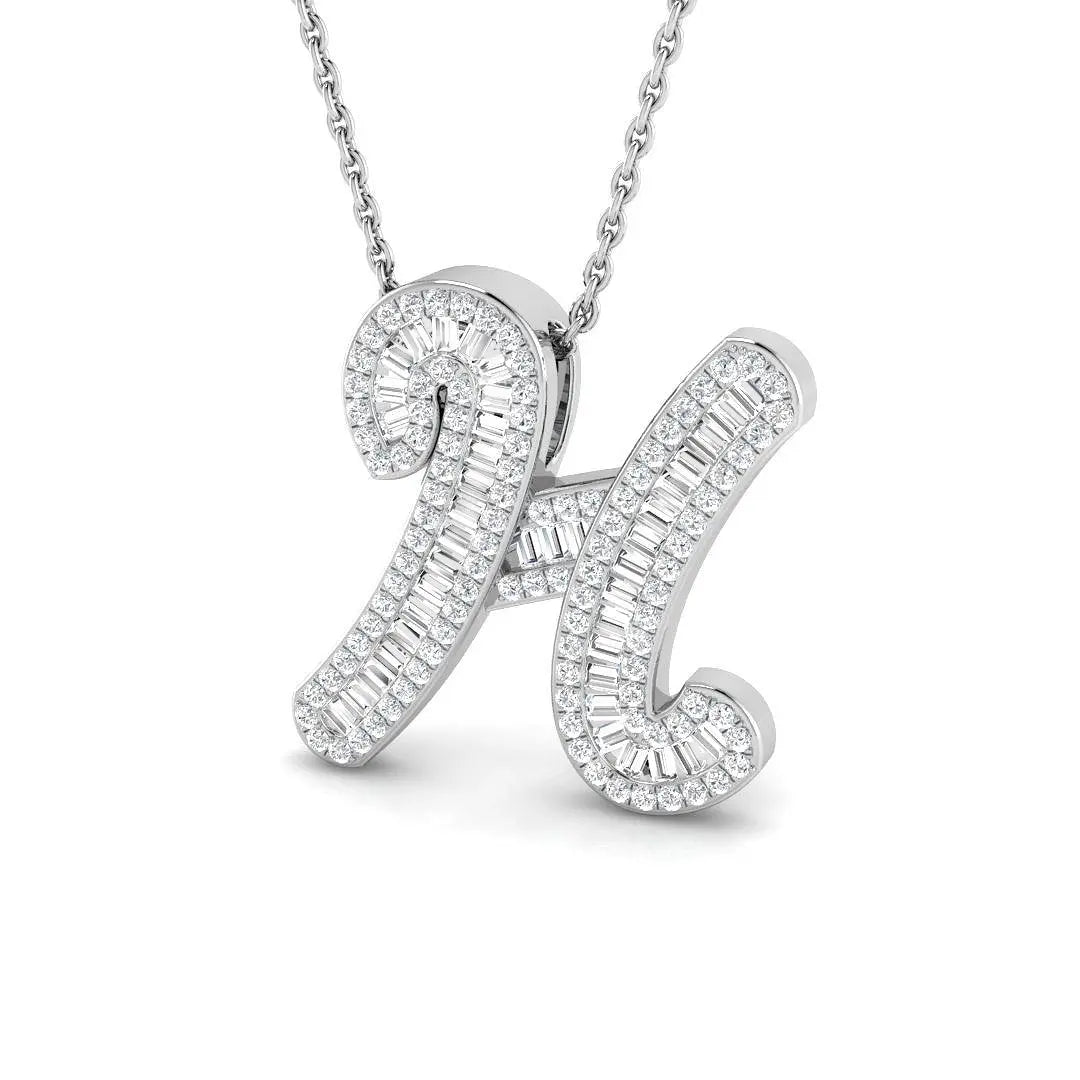 Diamond Initials Pendant