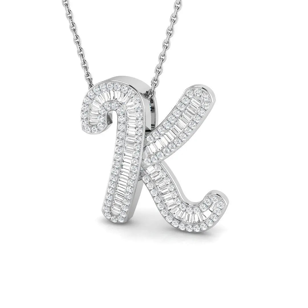 0.53ct Baguette Diamond Pendant