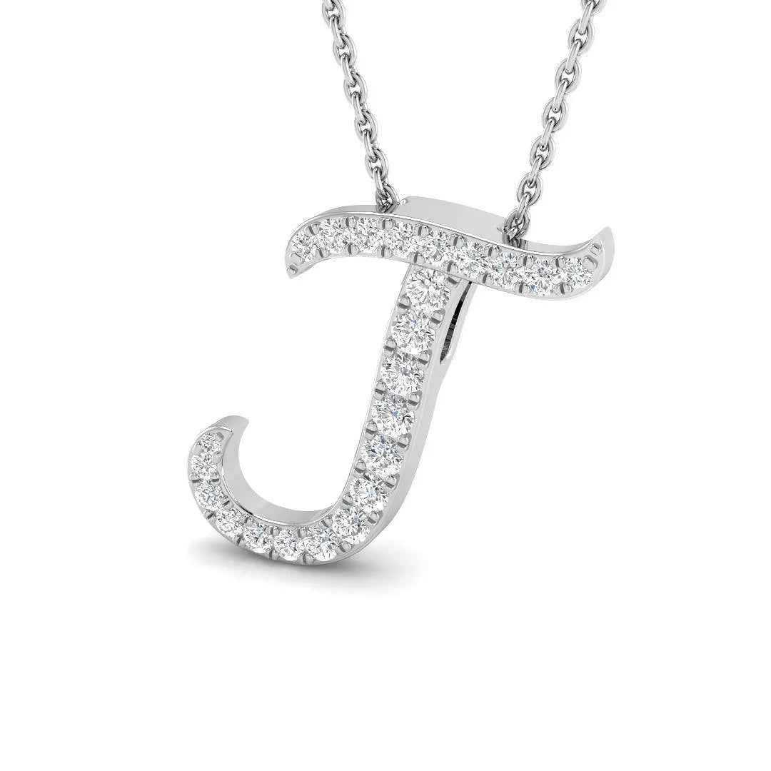 0.25ct Diamond Initials Pendant