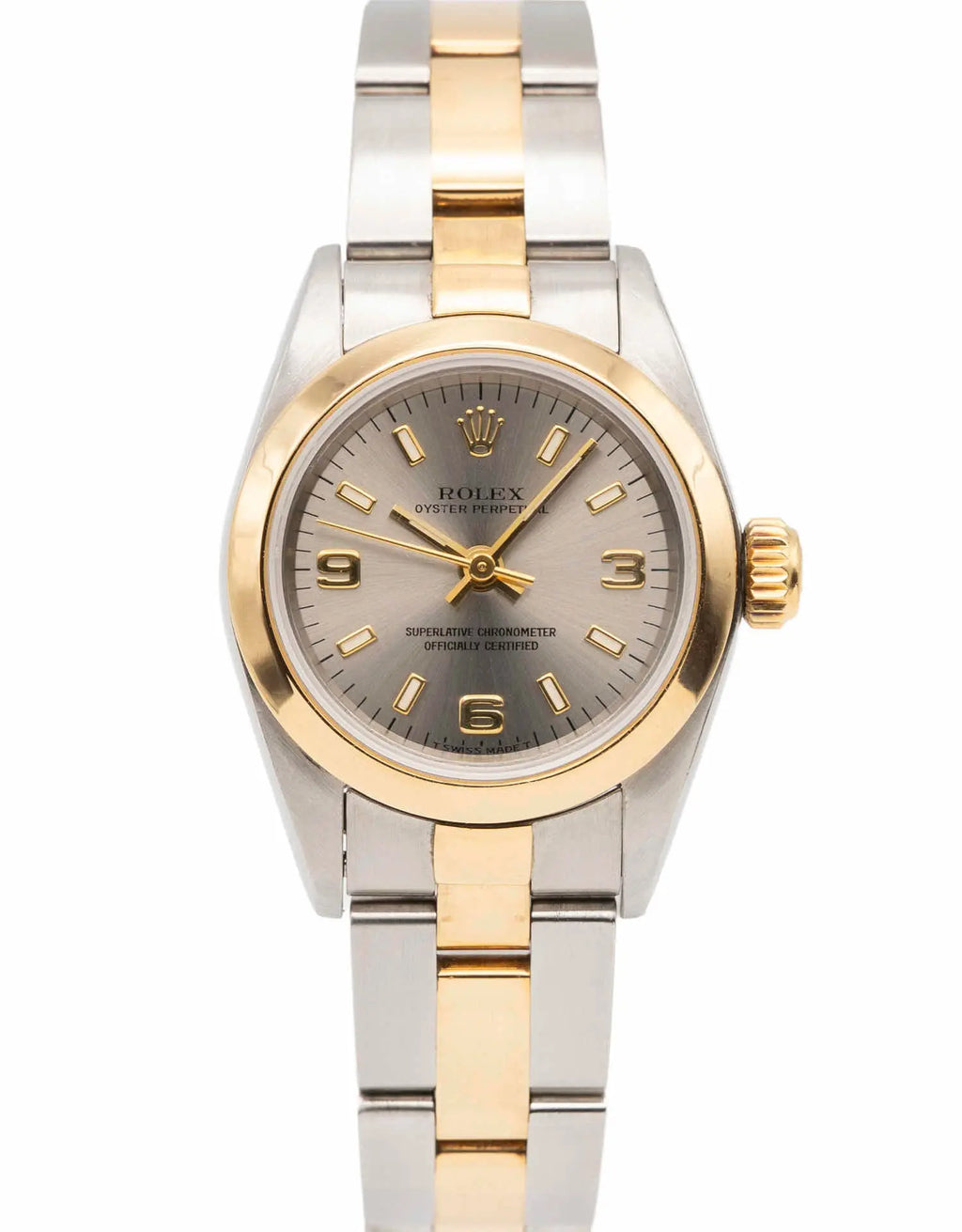 Charming Vintage Rolex Oyster Perpetual 1997 Two-Tone 24mm Ladies Automatic Watch