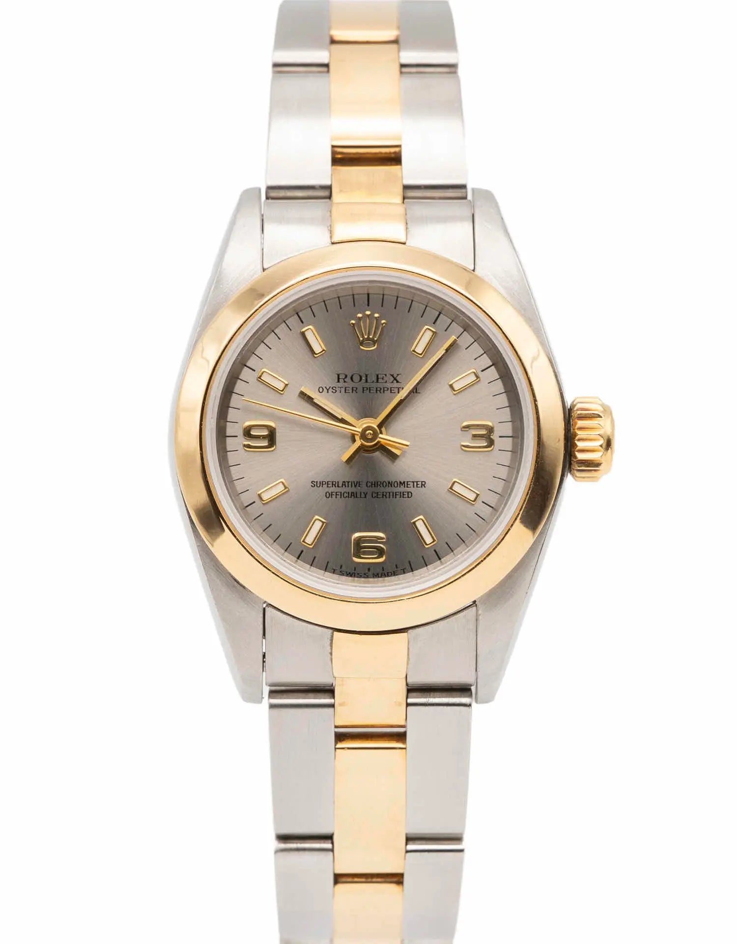 Charming Vintage Rolex Oyster Perpetual 1997 Two-Tone 24mm Ladies Automatic Watch