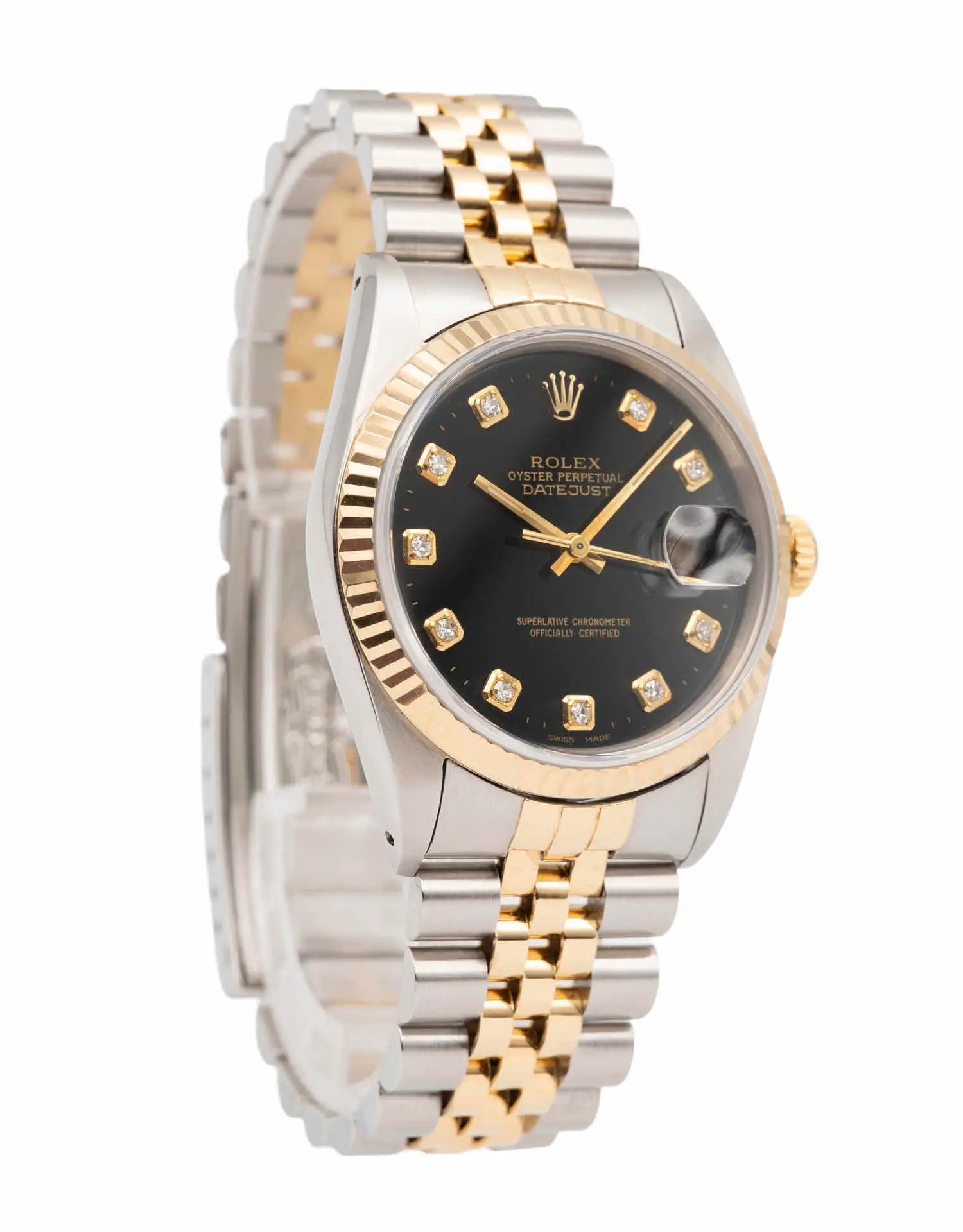 Vintage Rolex Datejust 36 1989 Two-Tone Yellow Gold Automatic Watch