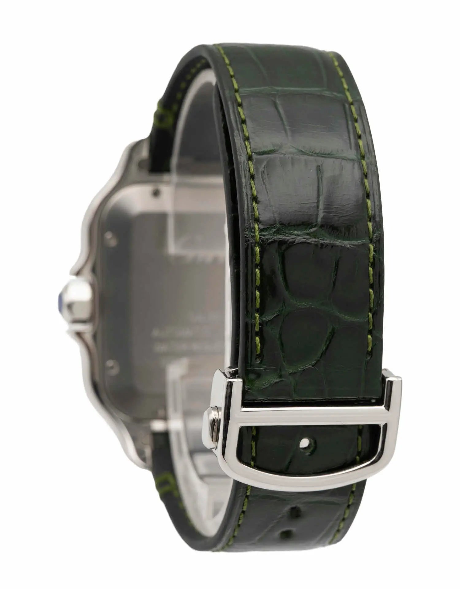 Cartier Santos 2023 Automatic Steel Green Dial Men's Watch - Luxury Timepiece