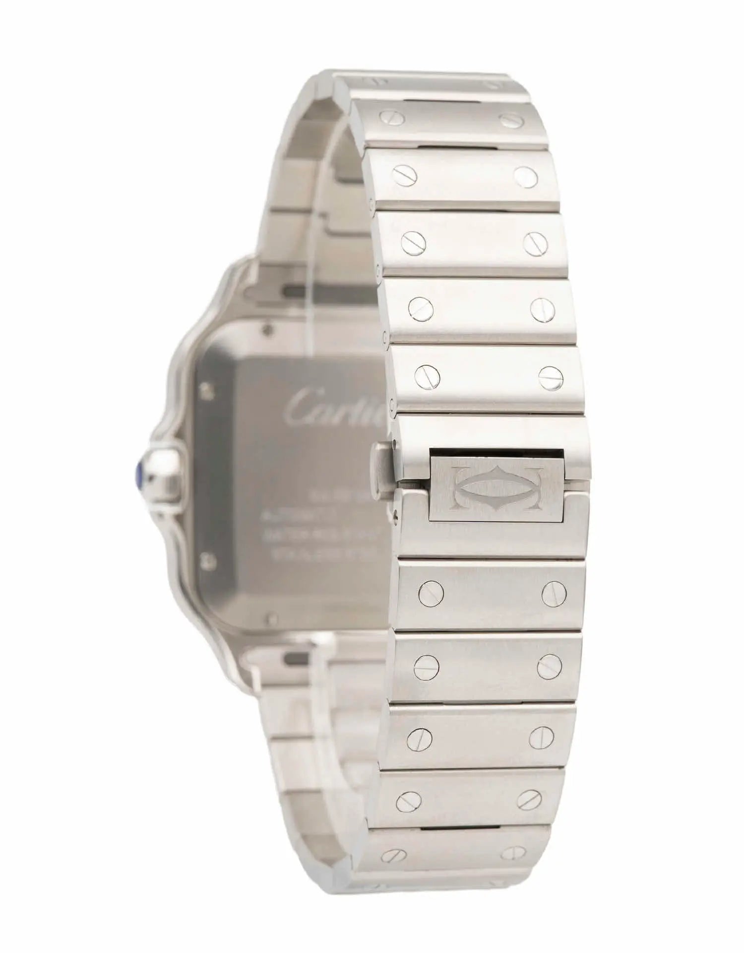 Cartier Santos 2023 Automatic Steel Green Dial Men's Watch - Luxury Timepiece