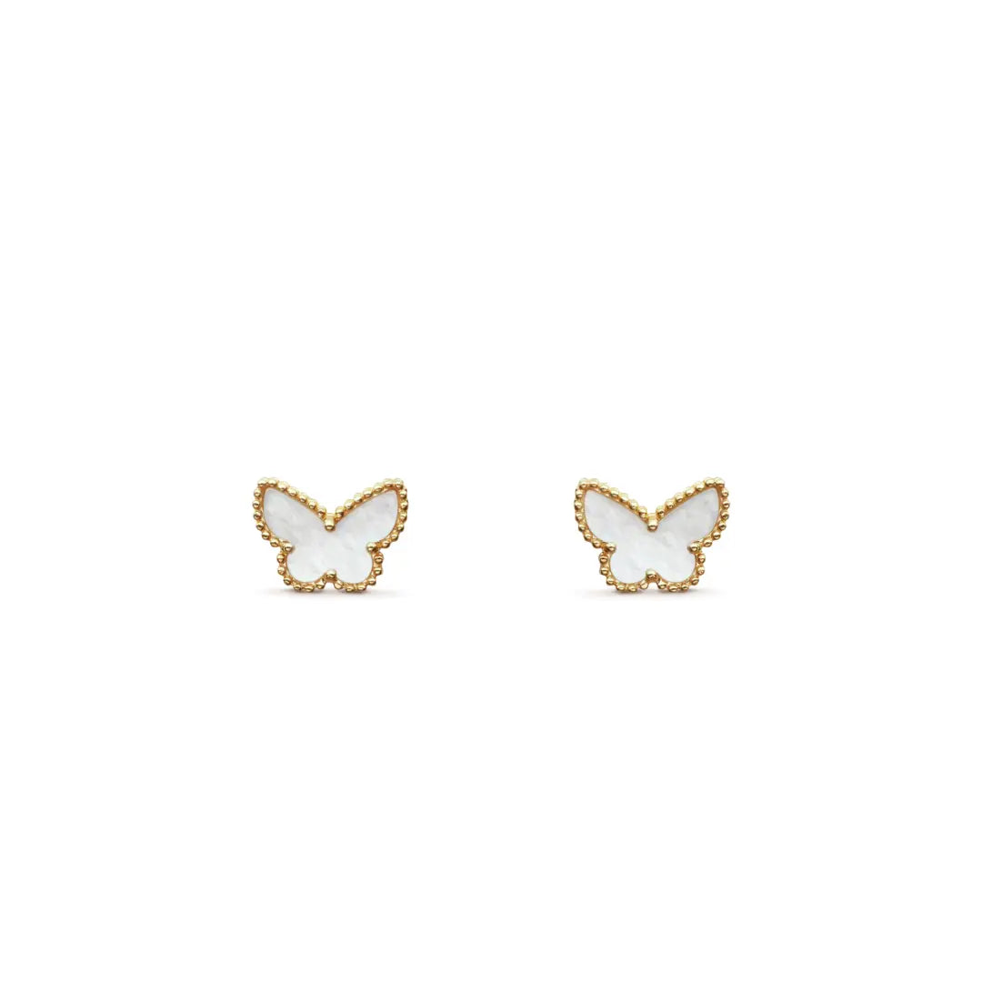 Van Cleef & Arpels 18K Gold Butterfly Earrings